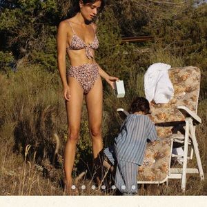 DOEN high waisted bikini bottom and matching top